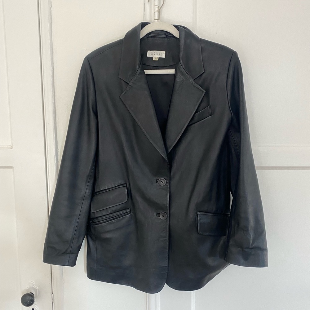 Leather Blazer - image 1